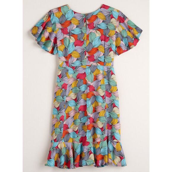 PARSELY & SAGE Flutter Leaves Dress Mulit-color Size XL = 18–20 - Picture 3 of 16